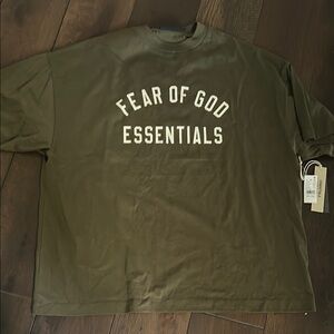 Fear of God Essentials Olive T-Shirt